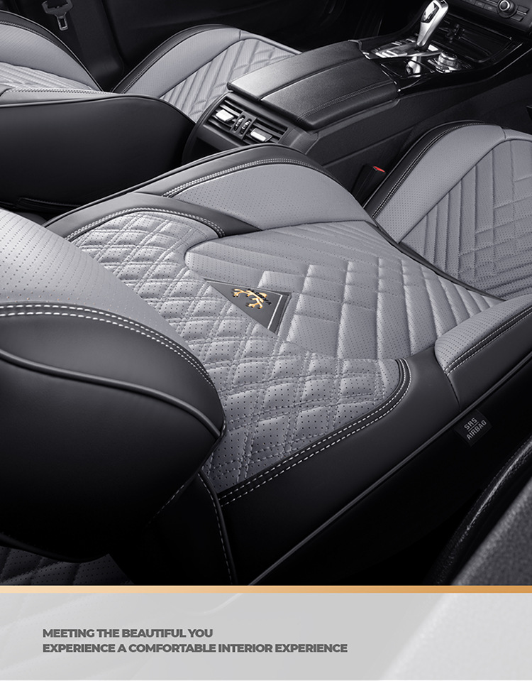 2026 Cross-Border New Product Car Seat Cushion 3D Full-Cover Stereo Napa Leather Seat Cover Lumbar Cushion Universal Seat Cushion for All Seasons