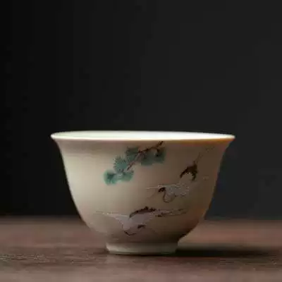 Оптовый Кунг-Фу Тао мини маленькая закрытая миска, гранатово-серая глазурованная керамическая миска с ручной отделкой, чайная чашка, чашка для чая одним человеком