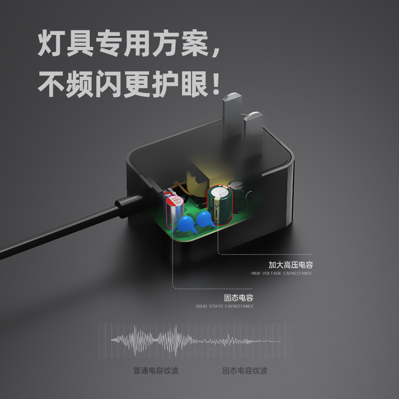 12V1A/5V2A/24V0.5Aスタンド電源アダプタ3c認証19510標準植物ランプアダプタ|undefined