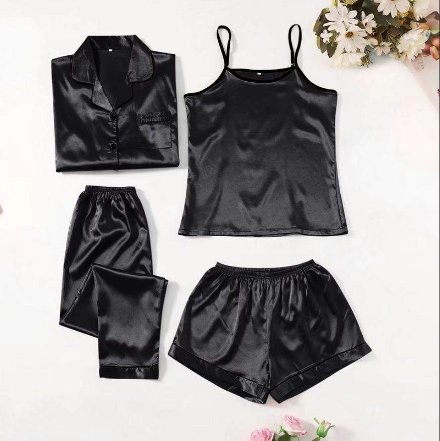 Home Daily Women's Casual Printing Polyester Satin Pants Sets Pajama Sets display picture 3