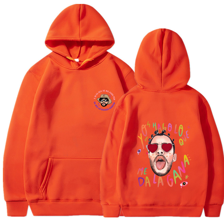 Nuevos productos transfronterizos un verano sin ti bad bunny moda estampada para hombre suéter casual con capucha para mujer