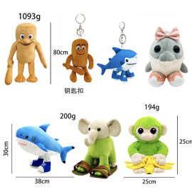 跨境Italian Brainrot Al 意大利脑洞鲨鱼毛绒公仔玩偶ai山海经