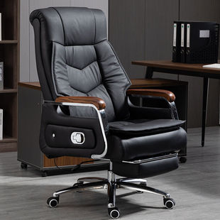 Genuine Leather boss chair comfortable long-sitting office chair home computer chair office chair study reclining massage chair manufacturer