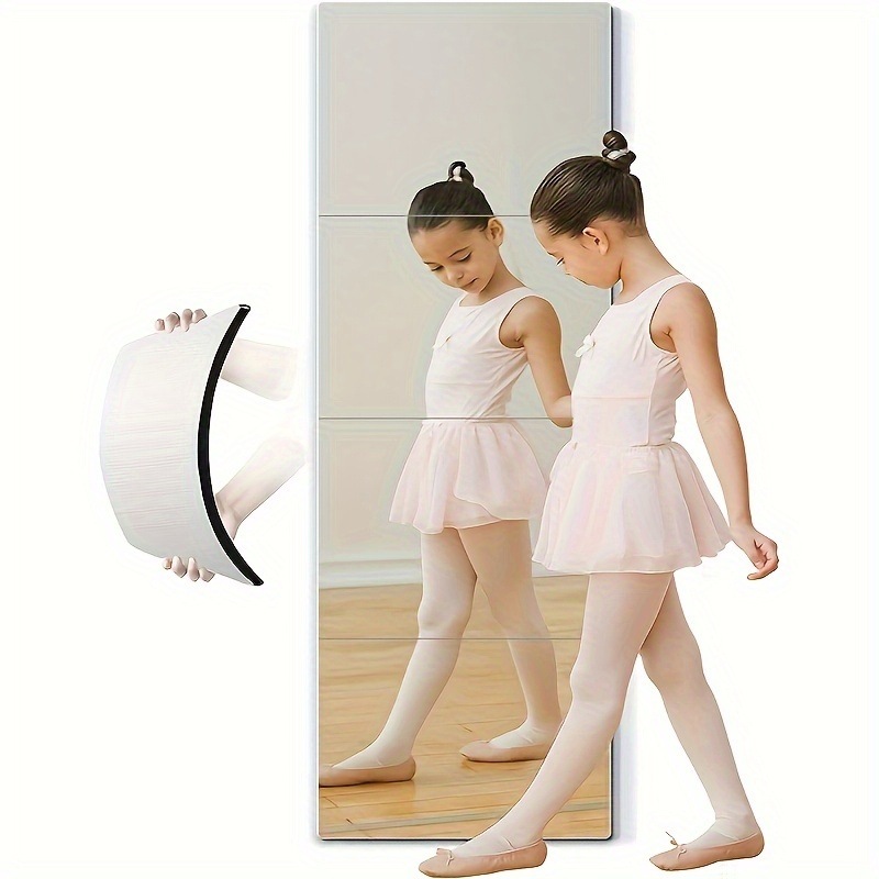 Manufacturer Wholesale Acrylic Self-Adhesive Mirror Wall Stickers Dormitory Home Splicing Mirror Bathroom Cabinet Door Self-Adhesive Soft Mirror