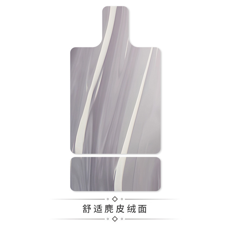 跨境麂皮绒lulu撞色普拉提核心床垫橡胶瑜伽垫吸汗器械印花专用垫|undefined