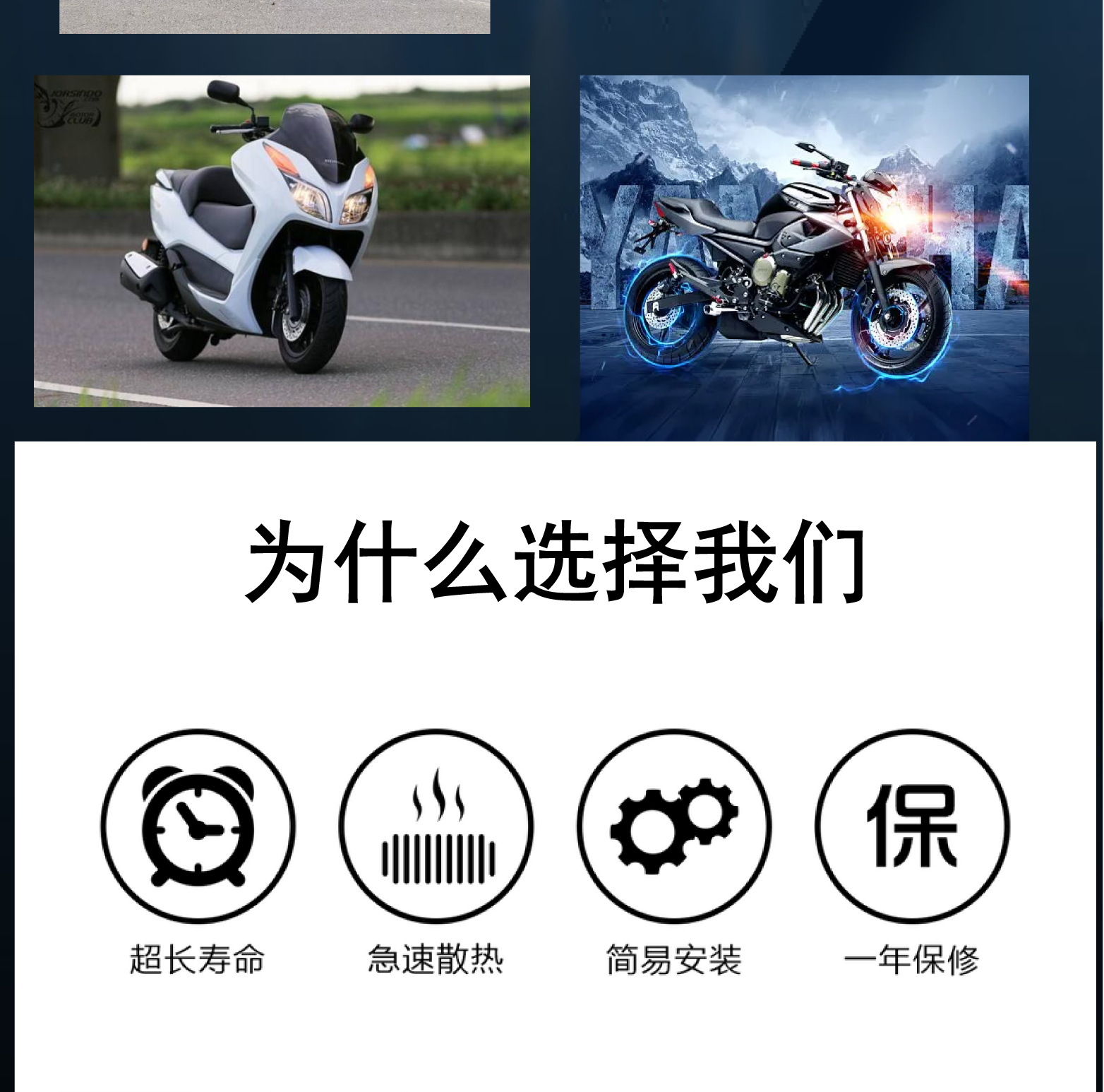 Car Headlight 72W with Aperture Work Light Led Car Light Off-Road Vehicle Modified Headlight Super Bright