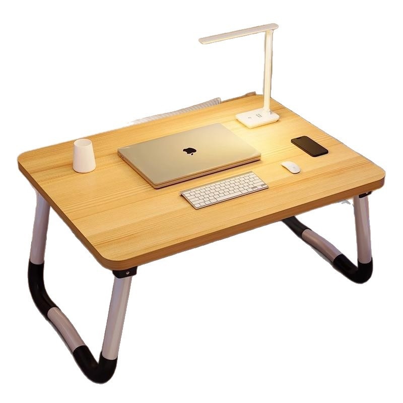 Folding Table for Bed, Portable Foldable Laptop Desk for Bedroom, Simple Folding Table