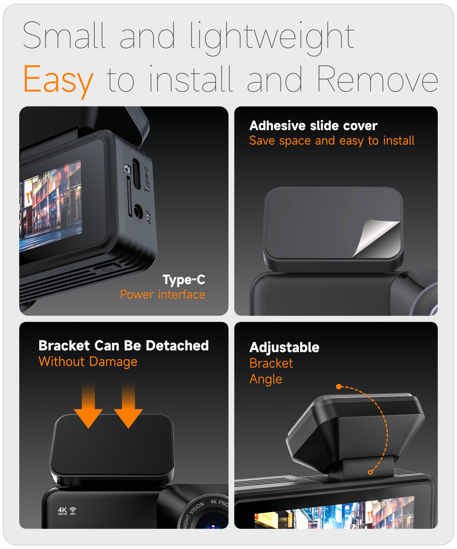 2026 Amazon Cross-Border Driving Recorder 4K High-Definition Wifi Gps Hot Car Dvr Dashcam