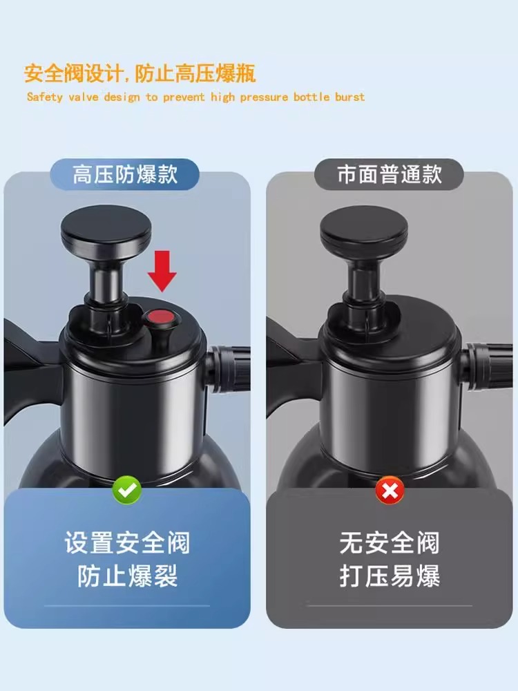 洗车泡沫喷壶pa壶洗车液家用工具全套高压增气喷泡沫水枪喷头