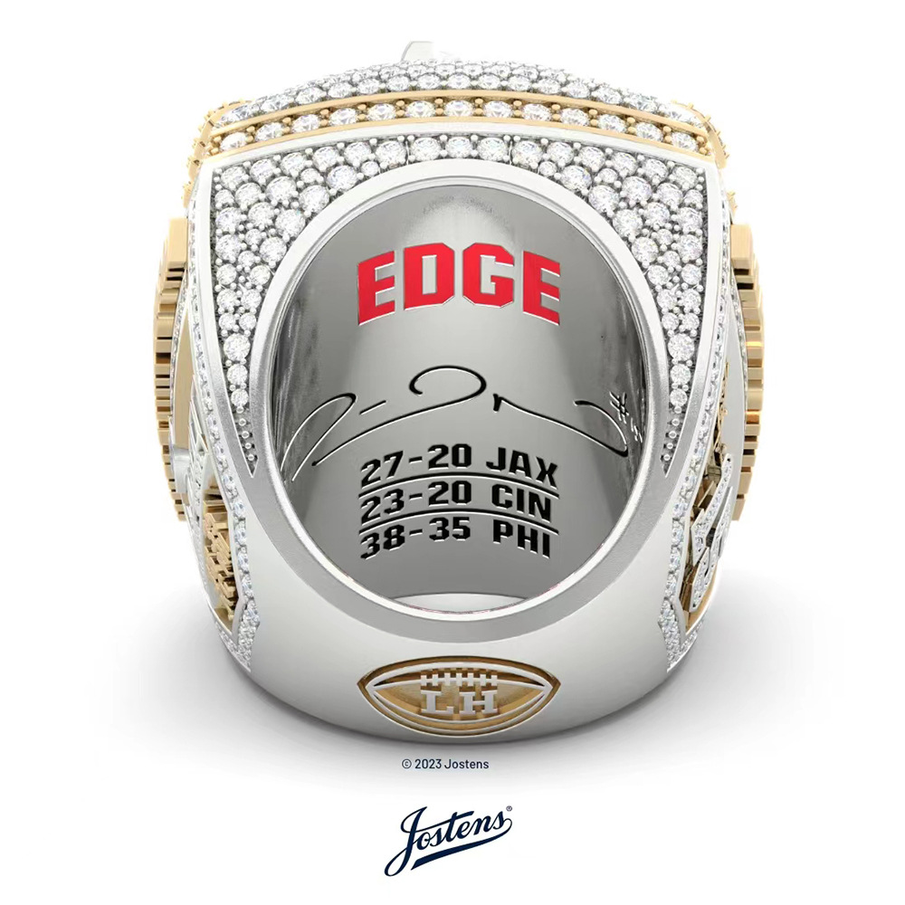 Letter Pattern Men's Gender New Official - NFL 57 Th Super Bowl Kansas Chiefs Championship Ring