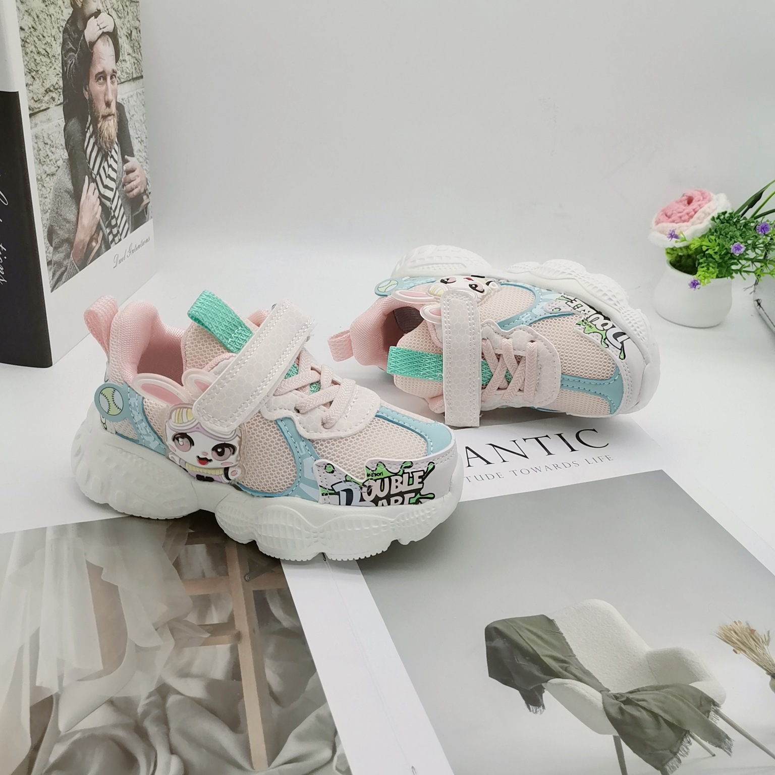 Zapatos de deporte de doble red para niños, otoño 2026, nuevos zapatos de deporte de 3 - 6 años de edad, doble red respirada para correr