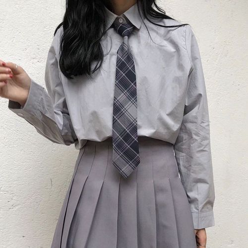 DK Tie Men's Easy-Draw College-Style Uniform Accessory: Brown & Blue Plaid, No-Knot JK Bow Tie Shirt—Sweet & Cool for Her