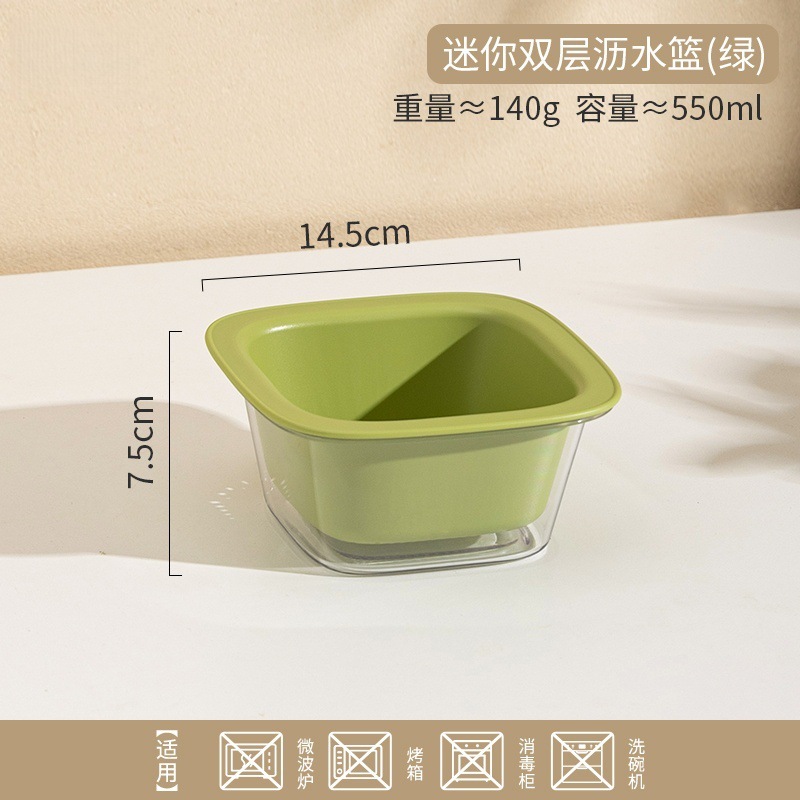 可爱卡通大眼睛沥水篮卡哇伊小号洗水果篮子方便糖果色多巴胺沥盆|undefined