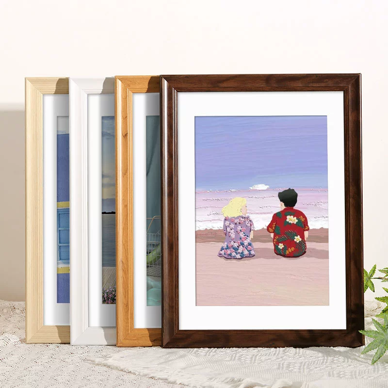 Фоторамка настенная a3A4 бумага дерево большой размер фоторамка 4K открытая 8K установленная рамка для плаката 12 дюймов 16 рамка-головоломка