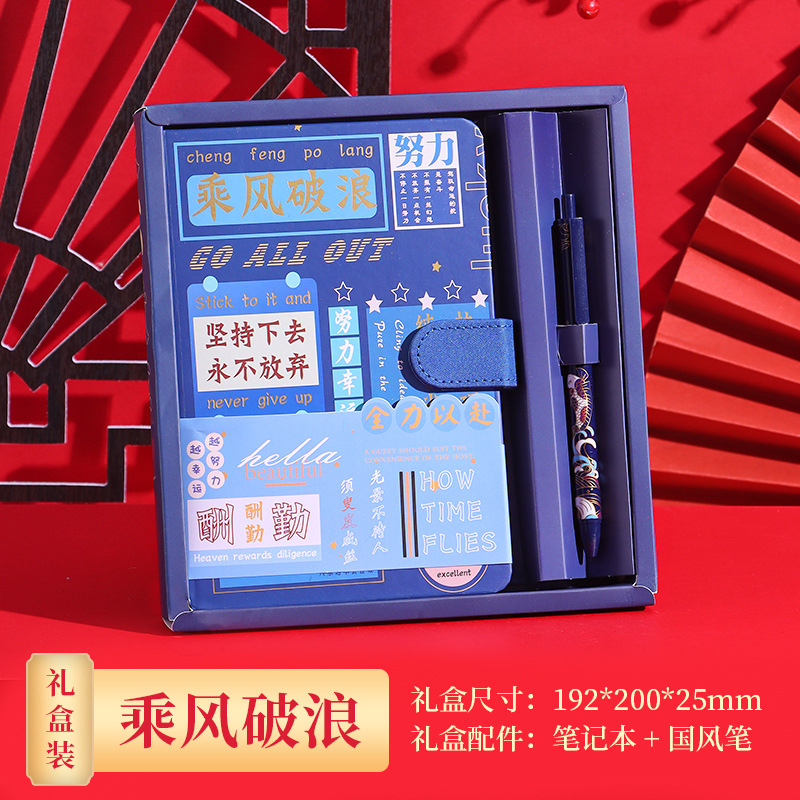 Riding the Wind and Waves-Blue Gift Box