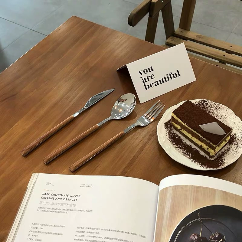 Ручной столовый набор из нержавеющей стали, палочки для дома, ложка, вилка