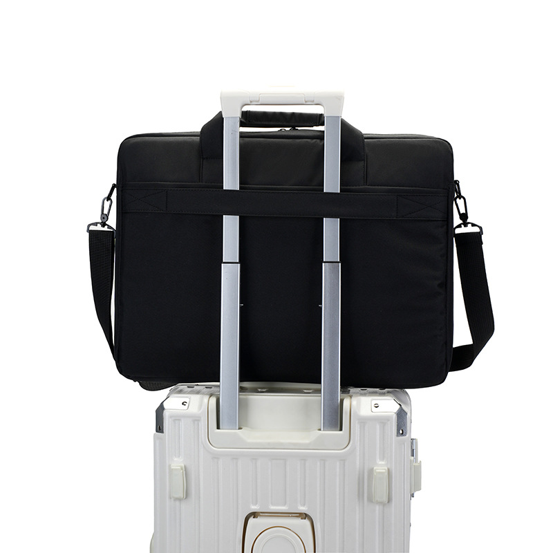 Bolsa de almacenamiento de portátil de 15 - 18 pulgadas de gran capacidad, bolsa de maletín de almacenamiento multicapa ligera y delgada, bolsa de computadora de viaje