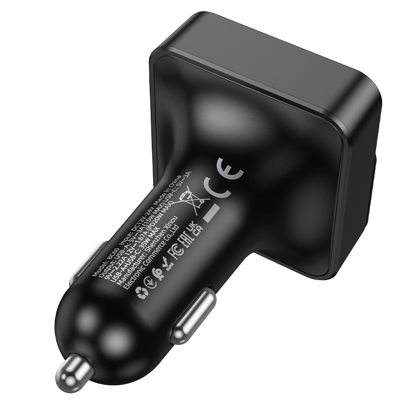 Borofone Bc60 35W(1A1C) Car Bluetooth Fm Transmitter Fast Charging Car Charger Car Mp3