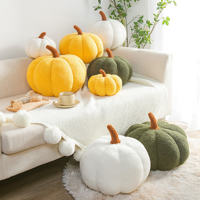 かぼちゃ抱き枕ハロウィーンの家庭装飾かぼちゃのぬいぐるみのメッセージは、単一の真空を提供することができる|undefined