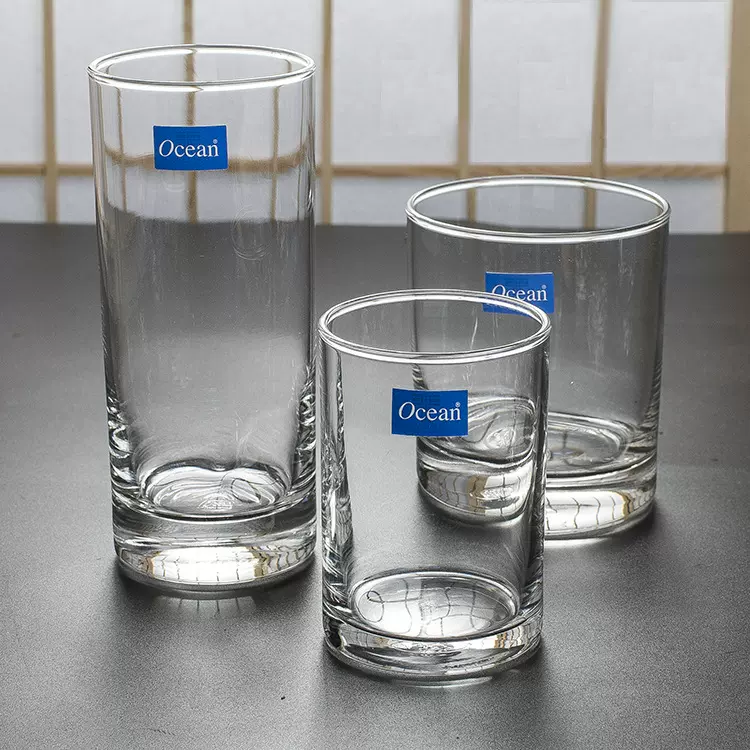 Ocean摇滚圣马力诺梵拉长胜纽约直身杯高矮圆玻璃杯牛奶杯饮料杯