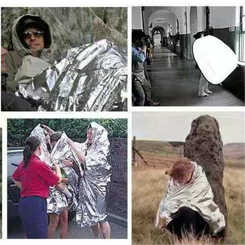Outdoor thermal insulation blanket disaster relief competition life-saving blanket survival self-rescue life-saving blanket cold and sun protection anti-hypothermia emergency equipment