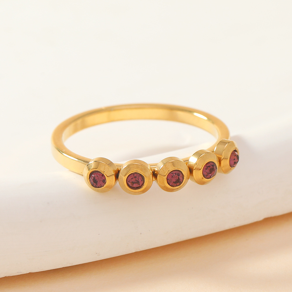 Rings Classification 1 Piece Quantity Wholesale Jewelry Elegant Geometric Titanium Steel Rings