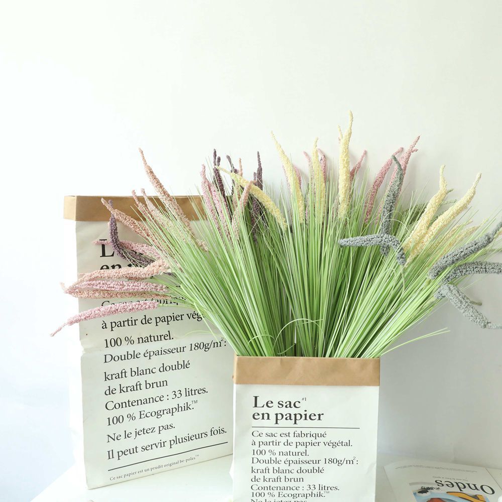 裝飾品洋蔥草谷穗婚慶INS風仿真花廠家假花綠植物批發跨境MW09921