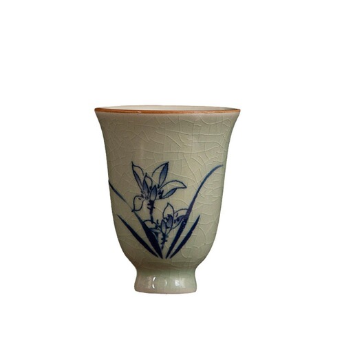 Factory-wholesale Ge Kiln Crackle Master Cups, Hand-Painted Kung Fu Cups, Tea-Tasting Cups, Ice-Crack Cups, Plum & Orchid Cups, and Bamboo-Chrysanthemum Beauty Cups