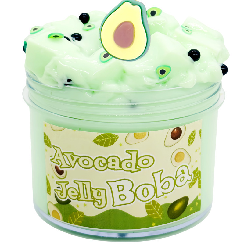 Cross-Border Slime Set Children's Toys Avocado Crystal Mud Foaming Glue Clay Slimekit Slime Wholesale