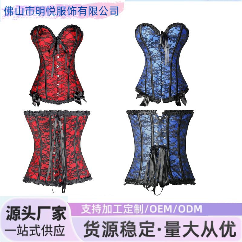 European and American Sexy Palace Corset Lace 10 Ribs Can Be Worn Outside the Tube Top Body Shaping Top