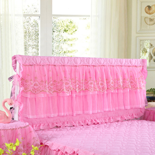 Ft Bedside Cover Princess Dust Cover Cotton Thickened European 1.5/1.8 m Lace Korean Bed Fabric Protection
