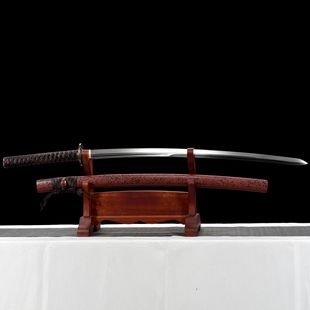 Longquan City Sword Hand Forged High Manganese Steel Japanese Knife Katana Xiao Wu Wan Film and Television Sword Collection Unopened Blade