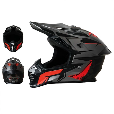 Motosiklet kaskı (dəbilqə) for All Seasons, Summer Rally Helmet - 601-flame-red-s53-54