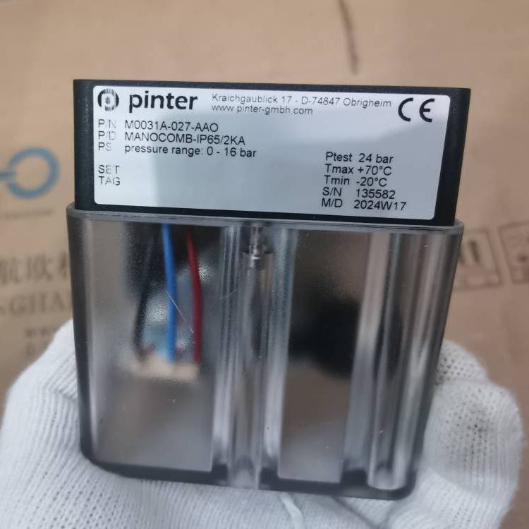 PINTER压力开关M0031A-027-AAO MANOCOMB-IP652KA 0-16bar