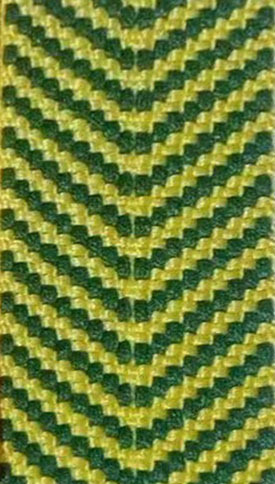 Spot poliéster algodón imitación poliéster poliéster V punto jacquard color contraste algodón cinturón de lona bolso de hombro cinturón de mano cinturón de cuero