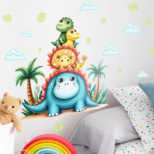 2025 Amazon's cute little dinosaur supports major cross-border platforms to be put on labels and shipped