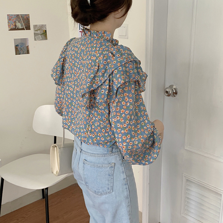 帮手描述图：韩国 chic2020秋冬新款ins风复古轻熟碎