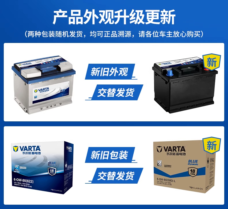 Guanhe Valta Battery Efb/60Ah Tenth Generation Civic Accord Binzhi Ao Da3/Car Start-Stop Battery