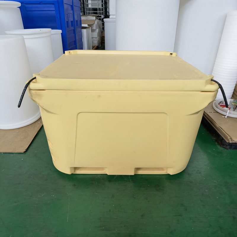 华社保温箱全新料PE出海捕捞海钓箱双层加厚滚塑660L异形件加工