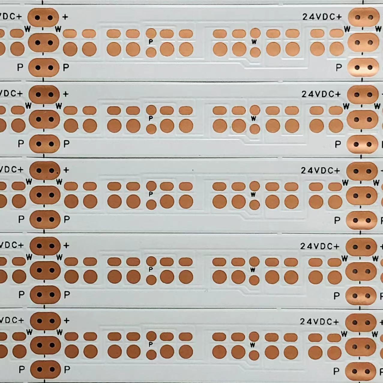 FPC柔性线路板2835双色 24V 240D/M 正1反2 3盎司12D2R 背面开窗