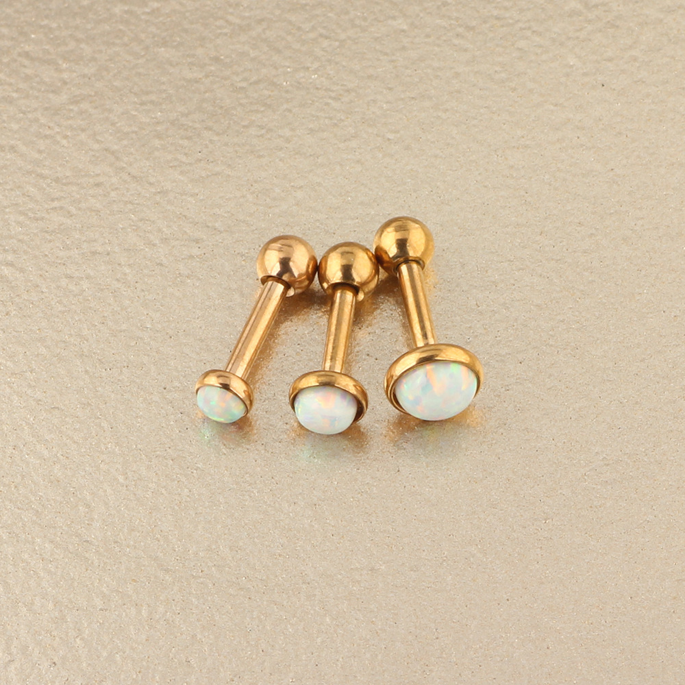 Opal Star Ear Climbing Earring 316L Surgical Steel Cubic Zirconia Cartilage Stud for Women detail image 8