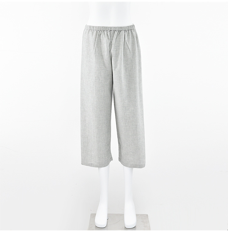 muji棉華夫格睡衣短袖套裝無印良品家居服_18.jpg