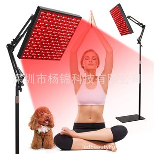 New 45W Black Physiotherapy Lamp with Floor-Standing Telescopic Bracket Red Light Home Beauty Baking Lamp Infrared Physiotherapy Lamp