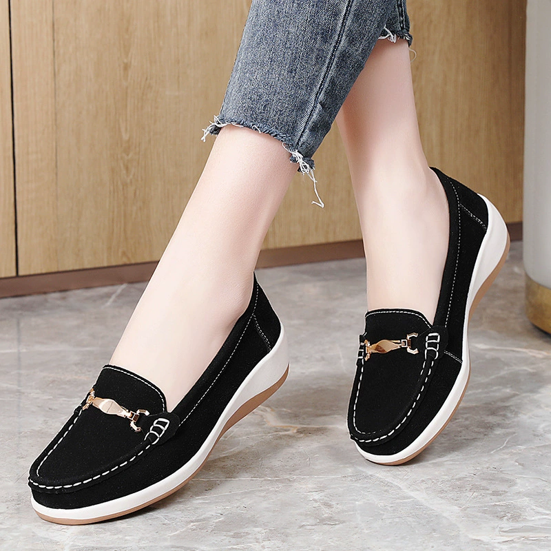 2025 новый британский школьный стиль маленькие кожаные ботинки кожаные удобные бобовые ботинки