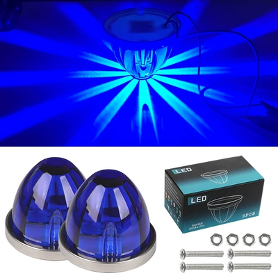 Other lights — Side Light Led Signal Light - blue-pack-of-two-10-30v-always-on