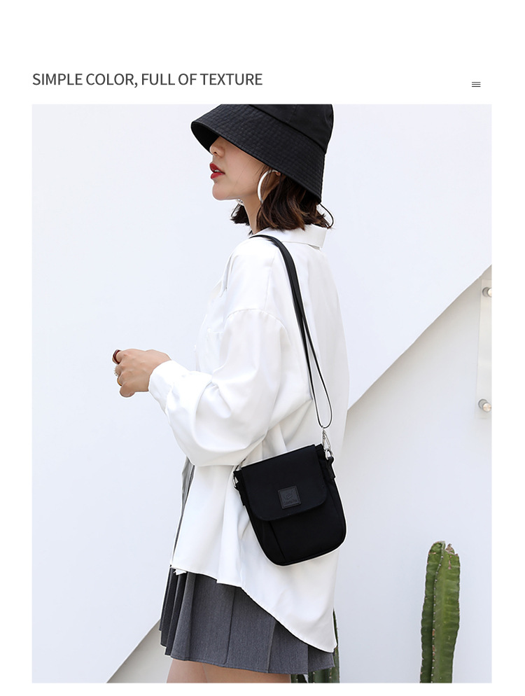 New cross-border women's bag: Versatile women's single-shoulder bag, waterproof nylon mom bag, casual women's crossbody phone bag undefined