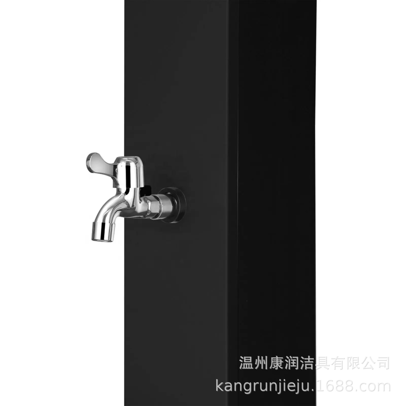 Wenzhou Kangrun piscina solar 40L gran capacidad cuadrada forma columna de ducha solar al aire libre playa de baño