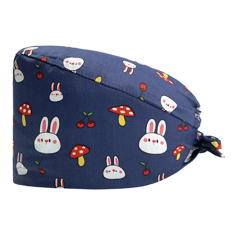 Quirófano sombrero hembra enfermera sombrero confinamiento flor tapa dental oral Clínica Médico lindo trabajo oral tapa