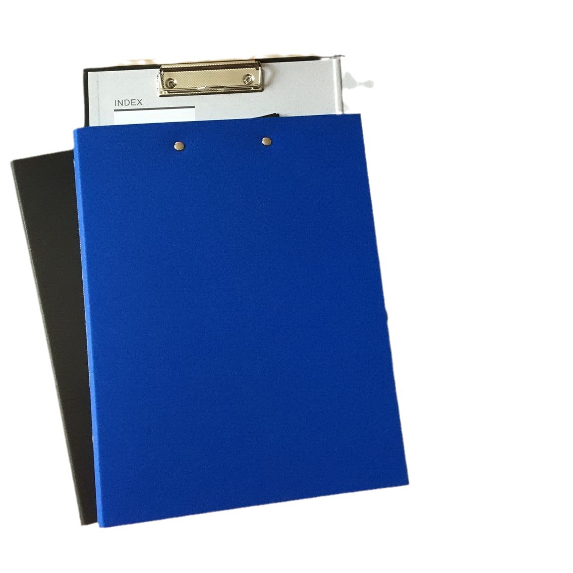 사무용품 이중 폴더 폴더 A4 데스크탑 저장 폴더 검정 및 파랑 다기능 대용량 종이 데이터 보드 폴더