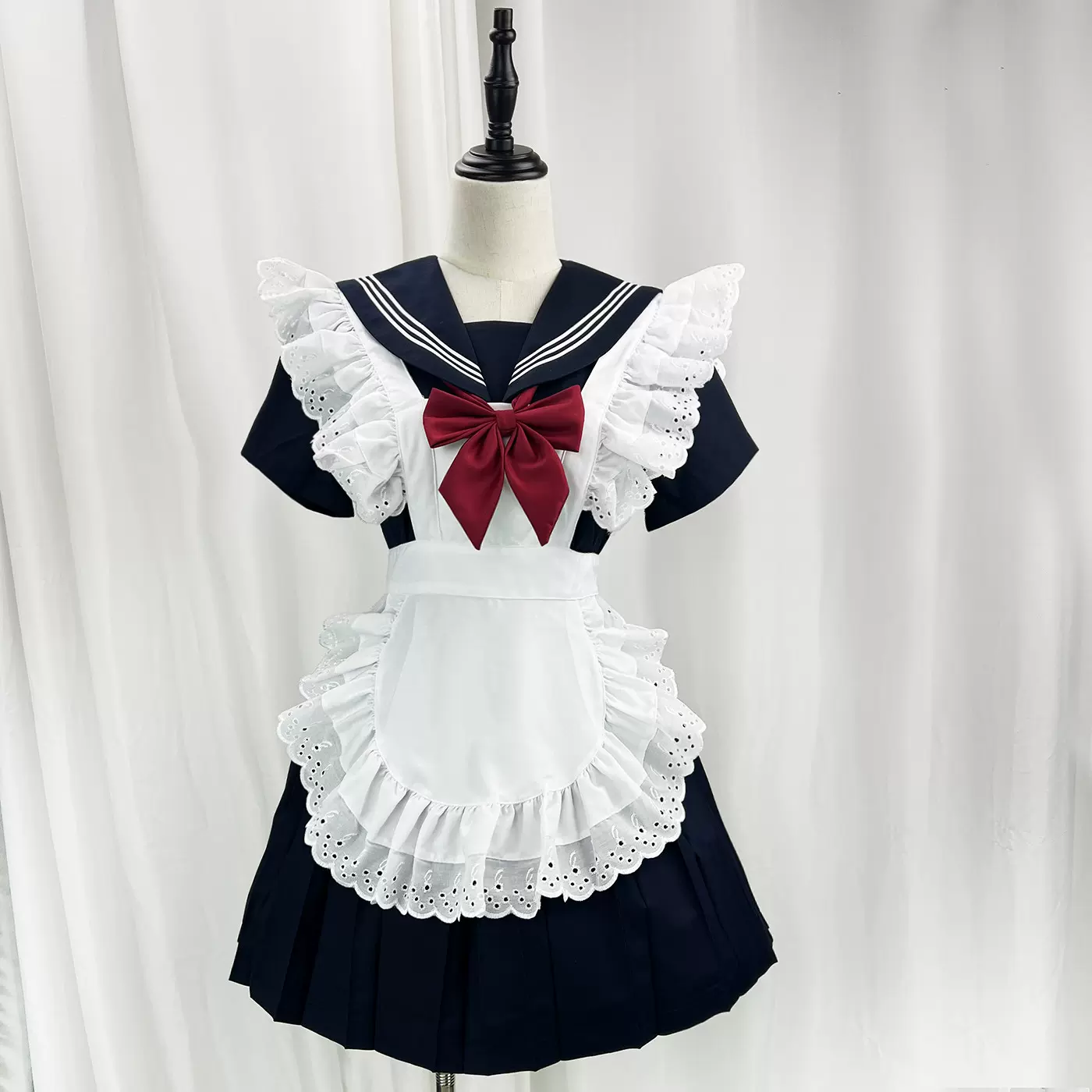 日系JK网红主播软妹通用女仆围裙 COSPLAY围裙  COS配件